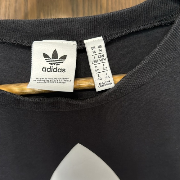 Black Adidas Originals Size M Logo Body Sportbody Trefoil Bodysuit Top FM2651 - Picture 12 of 16